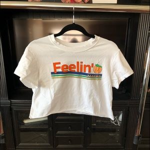 Graphic Tee Crop Top